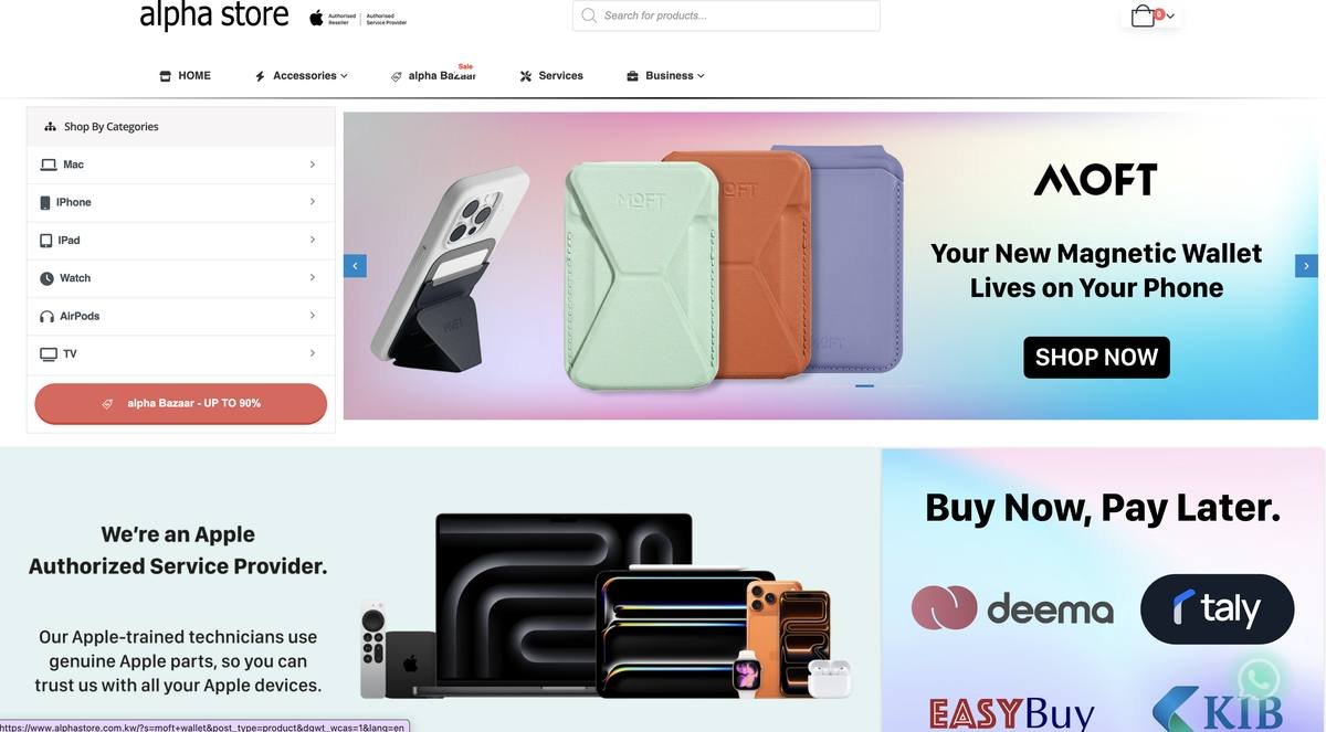 Alpha Store — Web Design & SEO screenshot